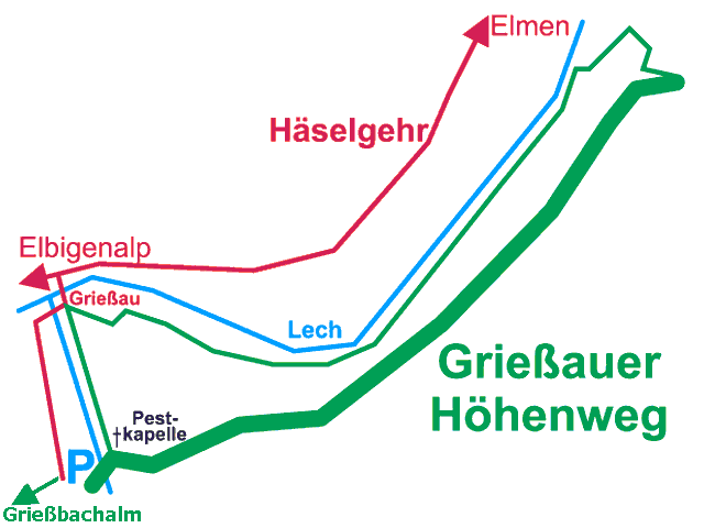Grafik: Grießauer Höhenweg